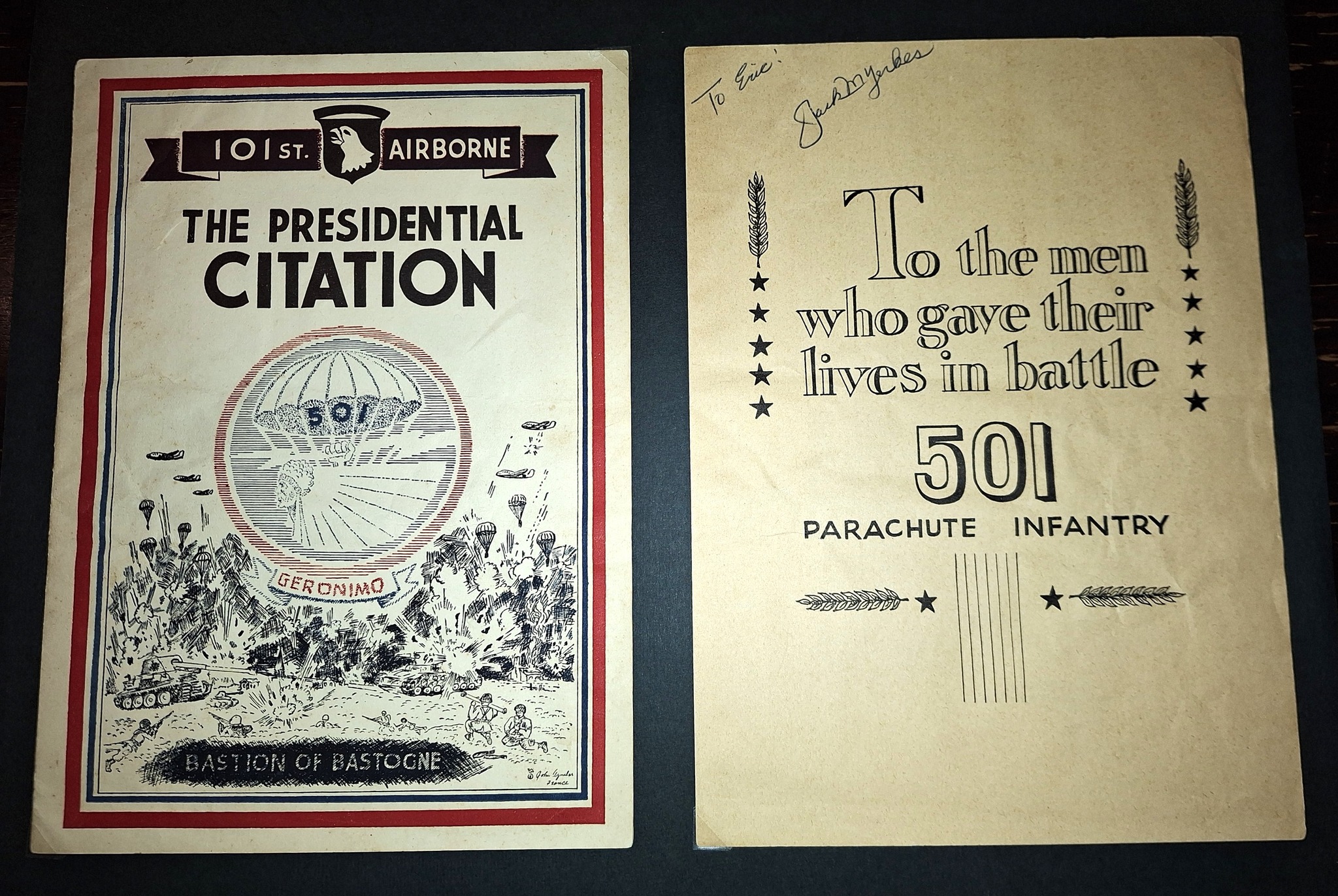 101ST AIRBORNE – THE PRESIDENTIAL CITATION