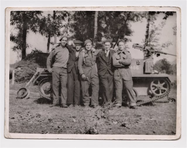 Op de foto met de bevrijders