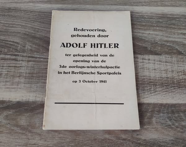 Redevoering van Adolf Hitler